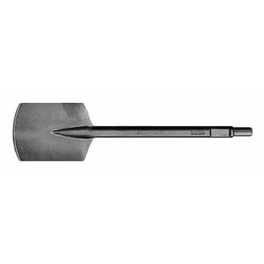 Milwaukee® 48-62-4030 Clay Spade, For Use With Demolition Hammers, 5-1/2 in W Head, 20 in OAL, 1-1/8 in Collared Hex Shank with Notch
